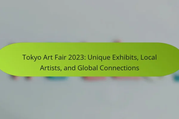 Tokyo Art Fair 2023: Unique Exhibits, Local Artists, and Global Connections