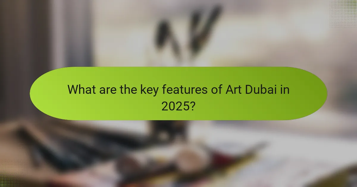 What are the key features of Art Dubai in 2025?